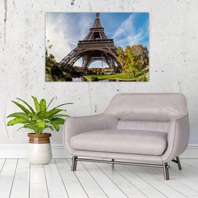 Tablou - Turnul Eiffel colorat (90x60 cm)