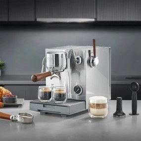Espressor cu portfiltru Caso Design EspressoGourmet Advanced, 3000 W, 19 bari, 2 l, ULKA, PID, Manometru, Semiprofesionala, Spumare lapte, Otel inoxidabil