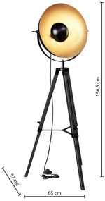 Lampadar Atmosphera LAHTI 1xE27/25W/230V paulovnia