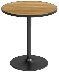 HOMCOM Masa de dining rotundă, Imitație de stejar, design compact, pentru 2-4 persoane, Stejar | Aosom Romania