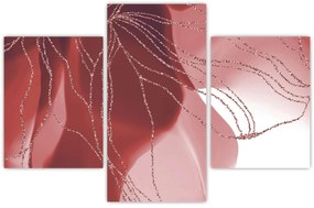 Tablou - Floare abstractă roșie N⁰1 (90x60 cm)