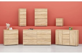 Noptieră cu aspect de lemn de stejar Tvilum Nova