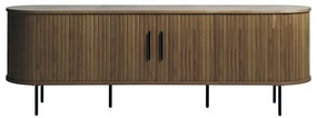 Comodă TV maro cu aspect de lemn de stejar 180x56x45 cm Nola – Unique Furniture