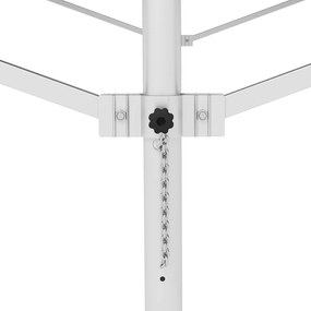 Outsunny Markiză autoportantă, cu înclinare reglabilă, manivelă, cadru metalic, rezistentă la intemperii, 4x3 m, cafea | Aosom Romania