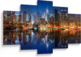 Tablou cu Manhattan noaptea (150x105 cm)