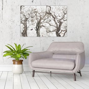 Tablou - Model de pădure, desen (90x60 cm)