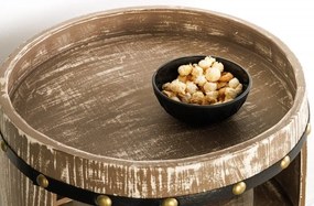 Butoi suport pentru sticle si pahare de vin Bodega 97cm natur