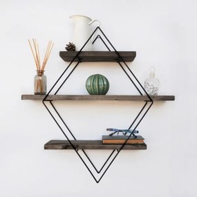 Etajeră de perete 60x60 cm molid