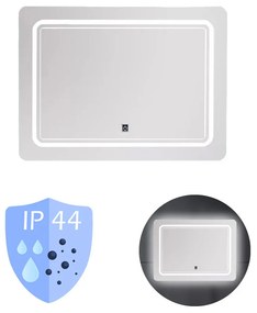 Oglindă Vid 80 cu iluminare LED 80x60 cm