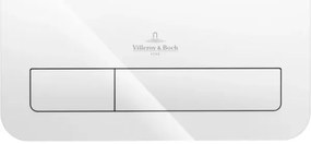 Clapeta actionare rezervor WC incastrat, Villeroy&amp;Boch ViConnect, sticla alb lucios, 922400RE