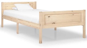 322097 vidaXL Cadru de pat, 100x200 cm, lemn masiv de pin