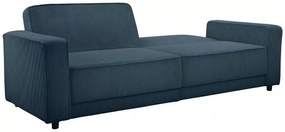 Canapea extensibila, 225 cm lățime, culoare vernil albăstrui, material velur