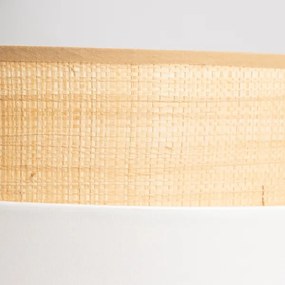 Abajur universal KERIA, Ø 40 cm, bej/alb