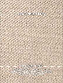 Covor bej țesut manual din lână 140x200 cm Lyon Beans – Elle Decoration