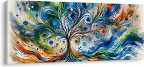Tablou – Arbore energetic colorat (120x50 cm)
