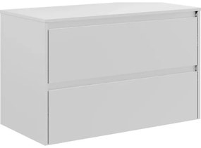 Dulap de baie TRONDHEIM pentru lavoar, 90 cm, alb