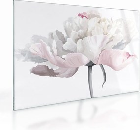 Tablou pe sticlă - Floare de trandafir (70x50 cm)