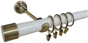 Galerie simpla DOP /25 - alb/aur antic (Alege marime: 140 cm)