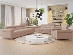 Set canapea fotoliu 3+2+1 Terazuro 3+2+1 S (maro deschis) . Promo -17%. 1105847