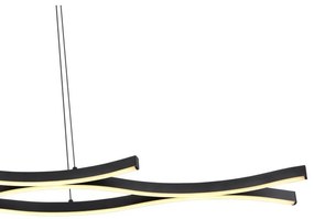 Lustra LED suspendata design modern Geronimo negru