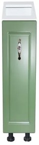 Corp inferior 20 cu 1 usa si cos Jolly Zebra MDF Verde drept