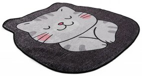 Covoraș de Baie Neko, Ø 100 cm, Multicolor