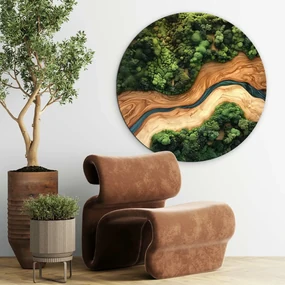 DUBLEZ | Tablou rășină epoxidică - Mușchi licheni decorativi