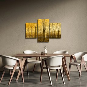 Tablou cu pădure în apus de soare (90x60 cm)