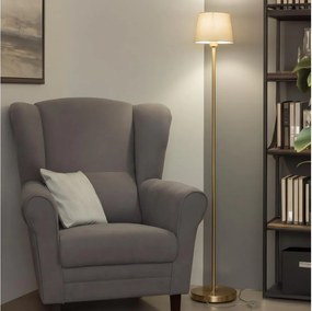 Brilagi - Lampă de podea LED CERIA 1xE27/20W/230V Ø 20,5 cm alb/auriu