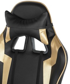 Scaun de birou Kite (negru + auriu). 1011253