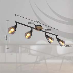 Spot MUBBY 4xE14/25W/230V Globo 54311-4