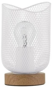 Veioza/Lampa de masa design decorativ modern LYRON alba