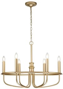 Lustră pe lanț Kichler KL-CAPITOL-HILL6-PNBR CAPITOL HILL 6xE14/40W/230V