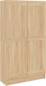 vidaXL Bibliotecă, stejar Sonoma, 82,5x30,5x150 cm, lemn prelucrat