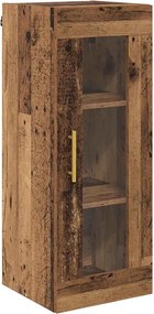 vidaXL Dulap montat pe perete Lemn Vechi 34,5 x 34 x 90 cm