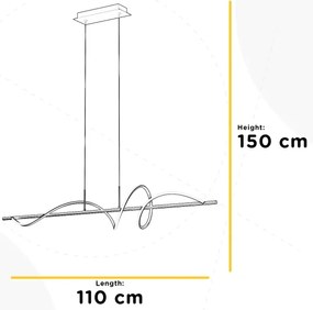 Lustră LED pe cablu ONLI TWIST LED/30W/230V 4000K negru