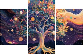 Tablou – Arbore violet plin de energie (90x60 cm)