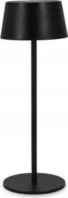 Lampă solară LED tactilă reglabilă LED/3W/5V USB 1800 mAh IP44 neagră