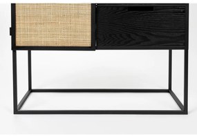 Dulap vinotecă din ratan negru pentru 16 sticle, 80x175 cm Guuji - White Label