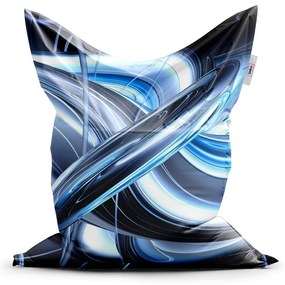 Sac de șezut Classic abstracție albastră - pentru copii, albastru