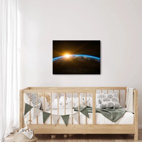 Tablou - Planeta Pământ și univers (70x50 cm)
