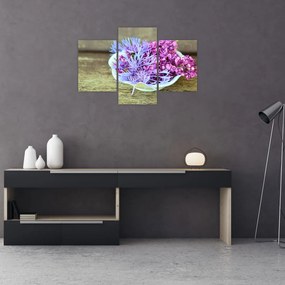 Tablou - plantă violetă (90x60 cm)