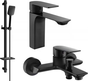 Mexen Alexa Set pentru cadă DQ62, negru - 71203DQ62-70