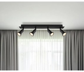 Plafoniera 4L design modern Drew negru