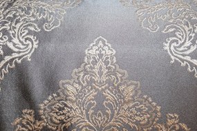 Cuvertură de pat de lux design baroc în culoarea gri auriu Lăţime: 240 cm | Lungime: 260 cm