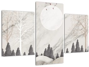 Tablou - Peisaj de iarnă (90x60 cm)