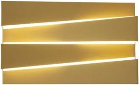 Searchlight 86410GO - Aplică de perete SECTION LED/18W/230V, aurie