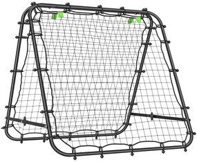 HOMCOM Plasa de fotbal pliabila din PE si  oțel, cu unghi reglabil si cuie, 100x95x90 cm, albastru | Aosom Romania