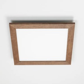 Plafonieră LED dimabilă Brilagi SLIMFRAME WOOD LED/36W/230V 49,5x49,5 cm + telecomandă