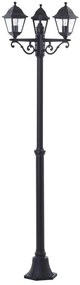 Brilliant - Lampă de exterior NISSIE 3xE27/60W/230V IP44 neagră